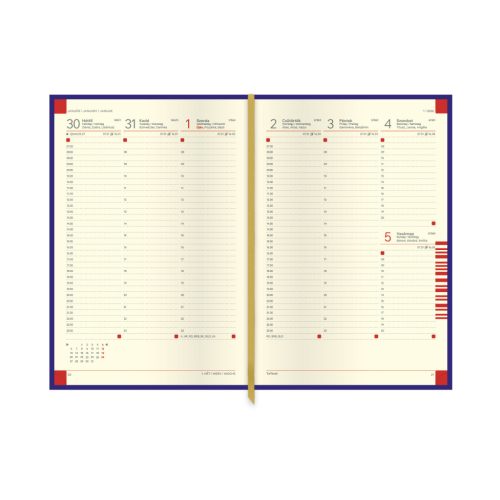 Classic B5 heti szürke határidőnapló - 2026