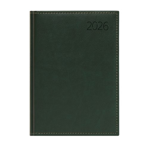 Business A5 napi zöld határidőnapló - 2026