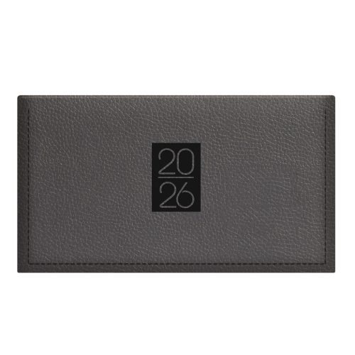 Classic fekvő zsebnaptár fekete - 2026