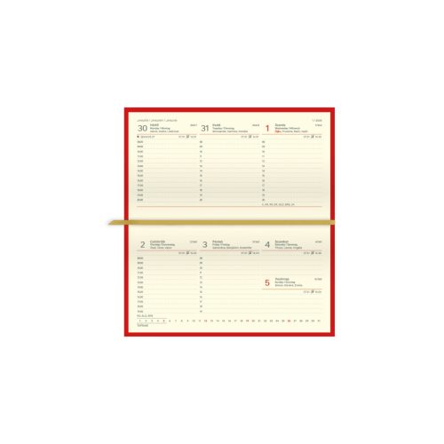 Classic fekvő zsebnaptár fekete - 2026