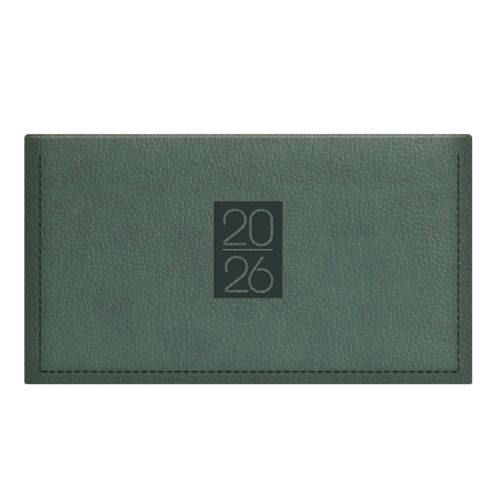 Classic fekvő zsebnaptár zöld - 2026