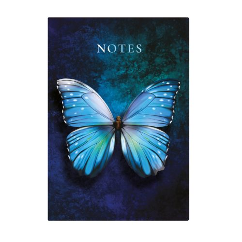 "404 Notes found" jegyzetfüzet - A5 Butterfly blue