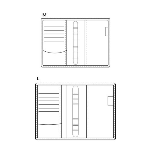 L225 Saturnus kalendárium kék-piros műbőr - 2026