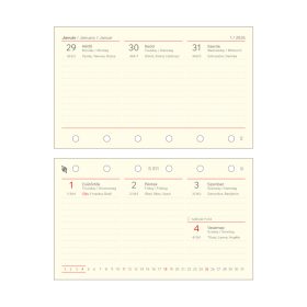 S311 Saturnus heti betétlap csomag, chamois - 2026