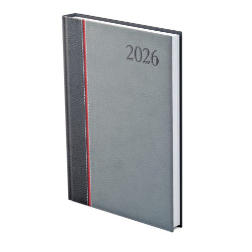 Groovy B5 heti határidőnapló antracit-piros-szürke - 2026