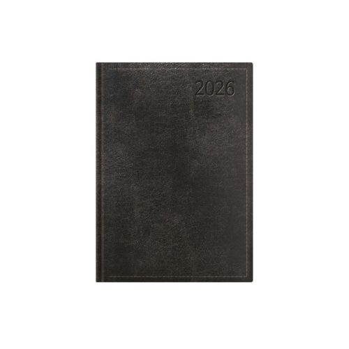 Traditional B6 heti határidőnapló fekete - 2026