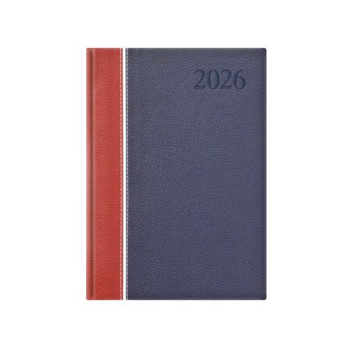 Groovy A5 heti határidőnapló bordó-fehér-kék - 2026