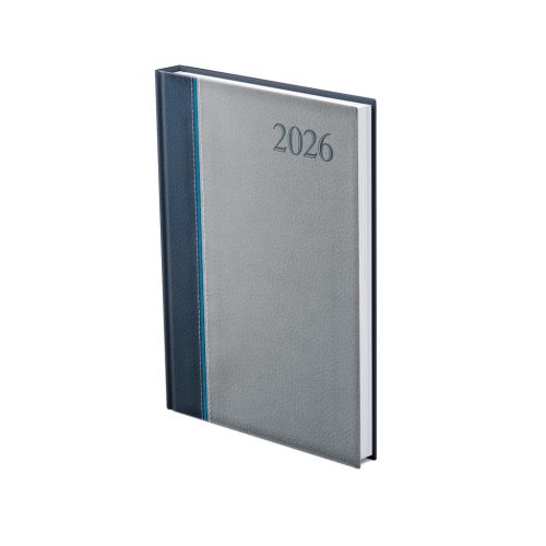 Groovy A5 heti határidőnapló kék-kék-szürke - 2026