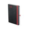 Nero A5 heti határidőnapló fekete-piros - 2026