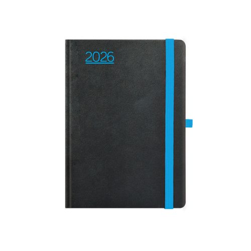 Nero A5 heti határidőnapló fekete-kék - 2026