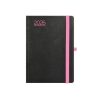 Nero A5 heti határidőnapló fekete-pink - 2026