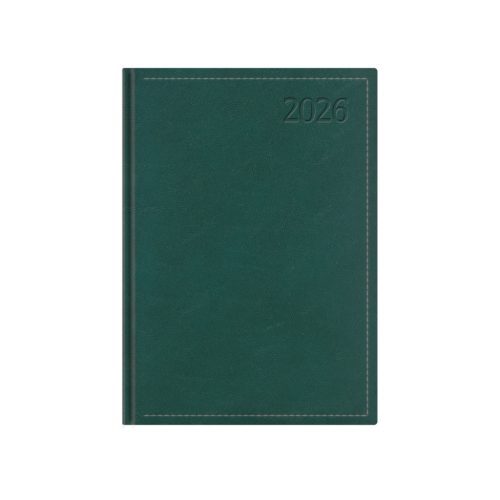 Traditional A5 heti határidőnapló zöld - 2026