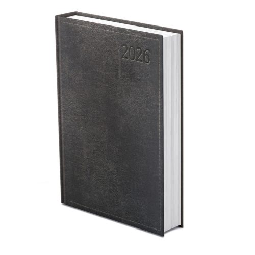 Traditional B5 napi határidőnapló fekete - 2026