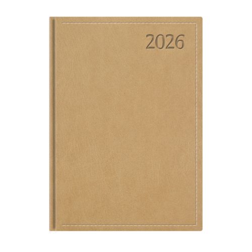Traditional B5 napi határidőnapló bézs - 2026