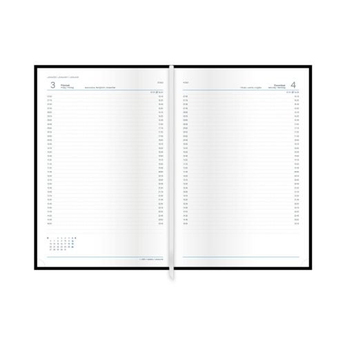 Traditional B5 napi határidőnapló bézs - 2026