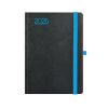 Nero A5 napi határidőnapló fekete-kék - 2026
