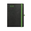 Nero A5 napi határidőnapló fekete-zöld - 2026
