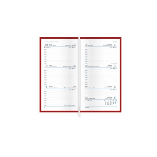 Groovy B5 álló zsebnaptár kék-kék-szürke - 2026