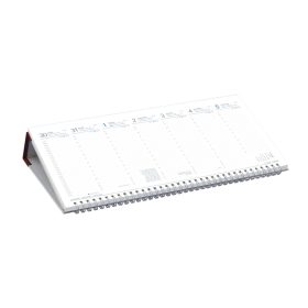 Asztali naptár bordó fekvő táblával - 2026