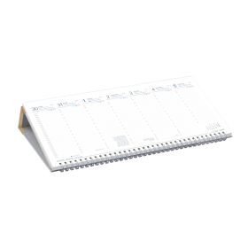 Asztali naptár bézs fekvő táblával - 2026