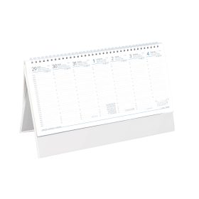 Asztali naptár fehér álló táblával - 2026