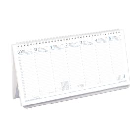 Asztali naptár fehér álló táblával - 2026