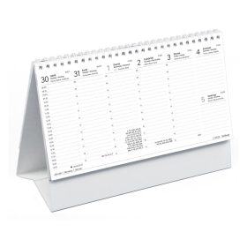 T055 asztali naptár fehér álló kartontáblával - 2026