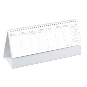T065 asztali naptár fehér álló papírtáblával - 2026