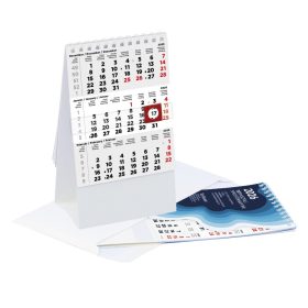   T071 asztali speditőrnaptár fehér álló kartontáblával - 2026