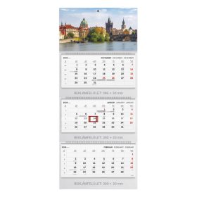   T082 XXL Speditőrnaptár spirálozott 3 tömbös, Város fejkartonnal - 2026