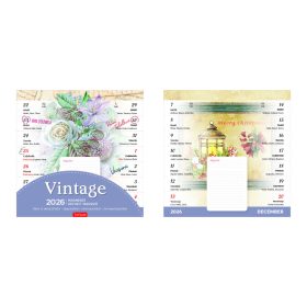 Vintage mágneses falinaptár - 2026