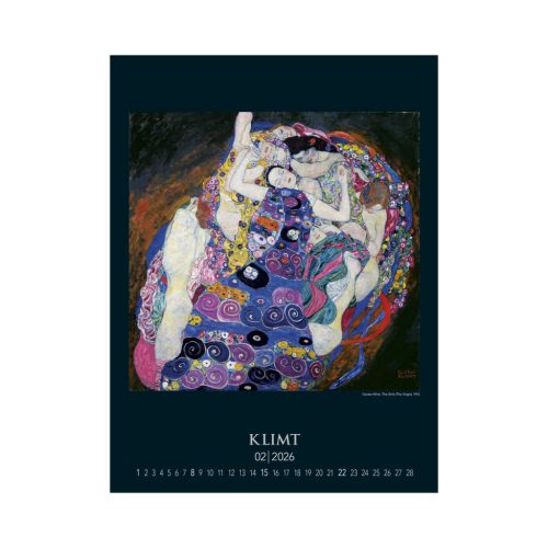 Gustav Klimt falinaptár - 2026
