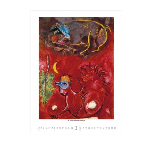 Marc Chagall falinaptár - 2026