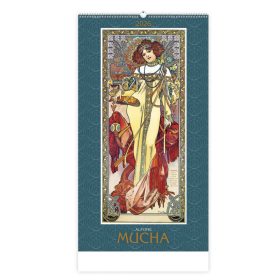 Alfons Mucha falinaptár - 2026