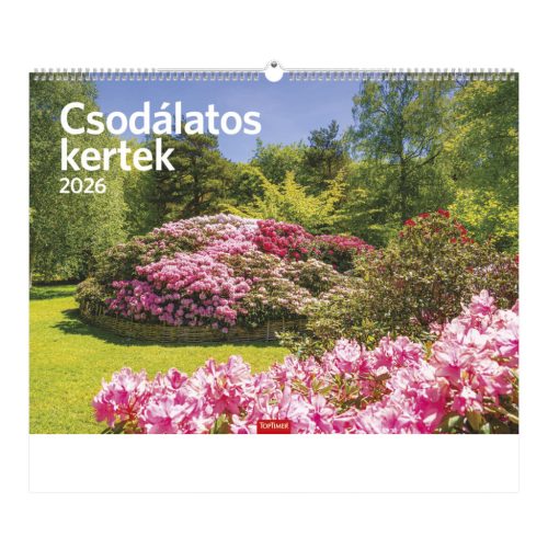 Csodálatos kertek falinaptár - 2026