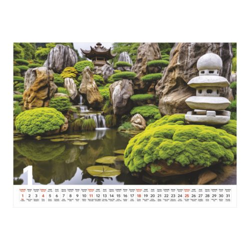 Csodálatos kertek falinaptár - 2026