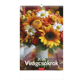 Virágcsokrok falinaptár - 2026