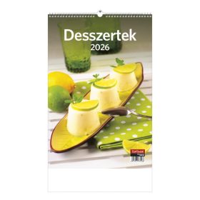 Desszertek falinaptár - 2026