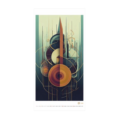 Generative art falinaptár - 2026