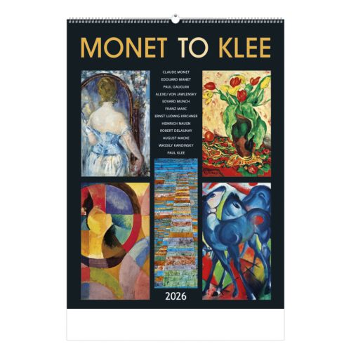 Monet to Klee falinaptár - 2026