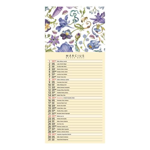 Vintage falinaptár - 2026