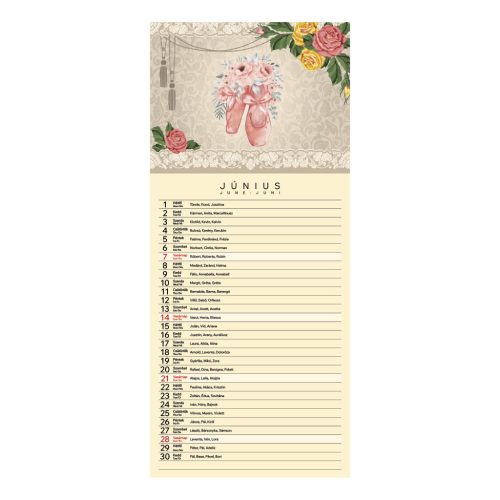 Vintage falinaptár - 2026