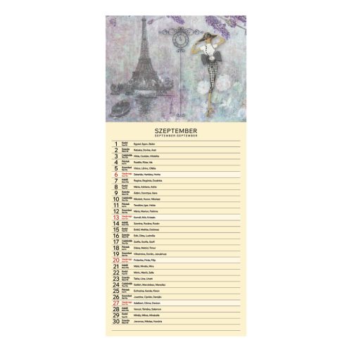Vintage falinaptár - 2026