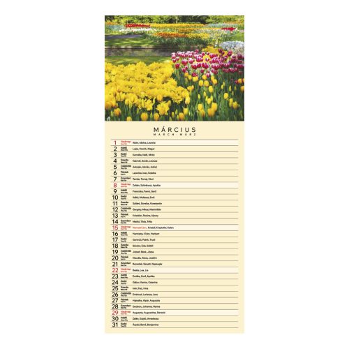 Gardens falinaptár - 2026