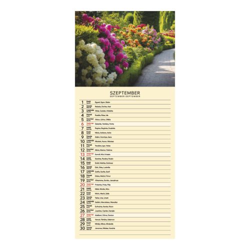 Gardens falinaptár - 2026