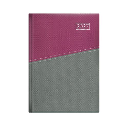 Duplex B5 heti lila-szürke határidőnapló - 2027