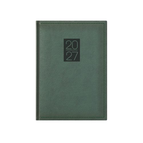 Classic A5 napi zöld határidőnapló - 2027