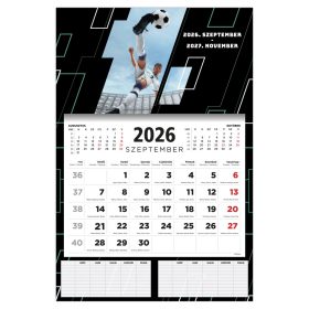 D076 Diák falinaptár foci 2026-2027