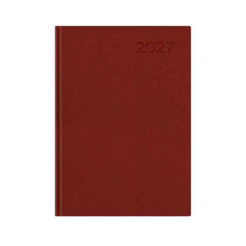 Economic B5 heti határidőnapló bordó - 2027