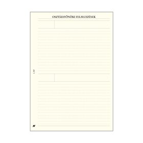   L387 Saturnus prof tanári osztályfőnöki feljegyzések pótlapcsomag